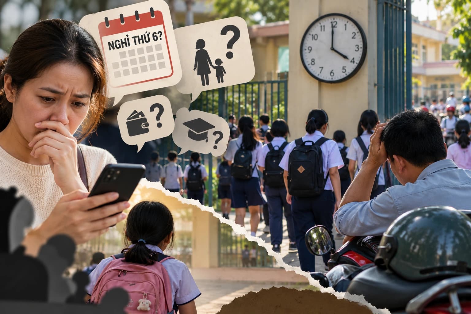 Trường học xem xét cắt bỏ môn liên kết, phụ huynh bối rối về kịch bản đón con sớm