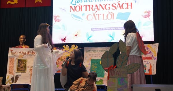 Học sinh sáng tạo kịch bản, dựng sân khấu để lan tỏa văn hoá đọc